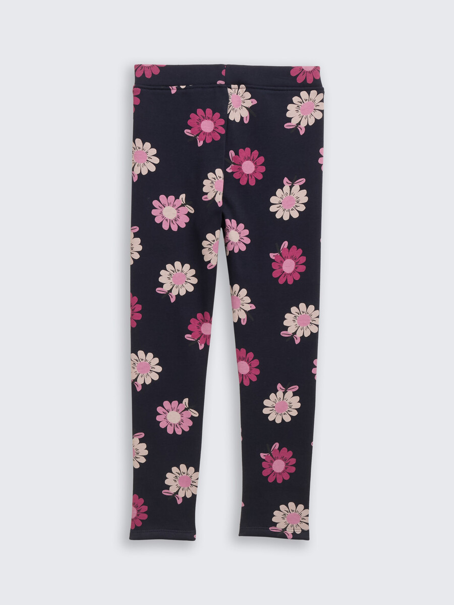 thermoleggings mit allover-print