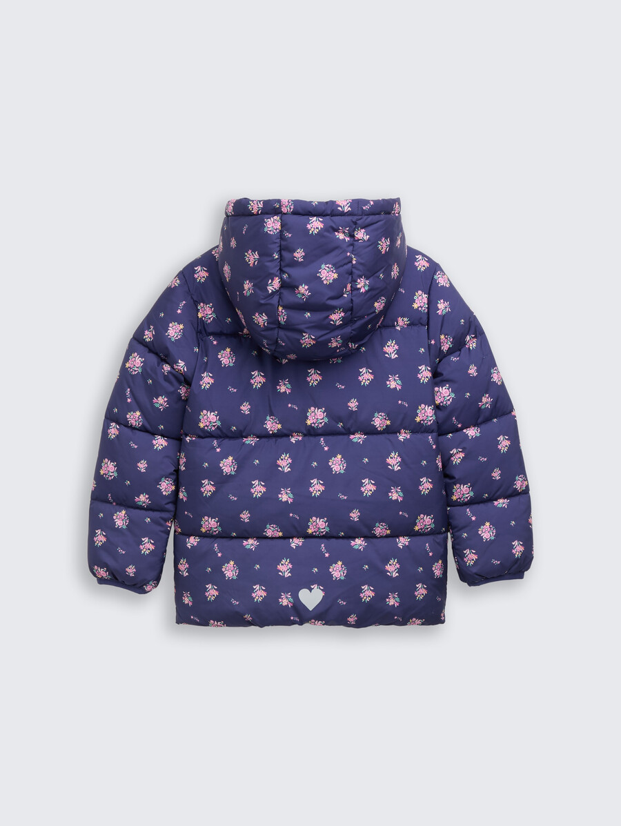 steppjacke mit allover-print