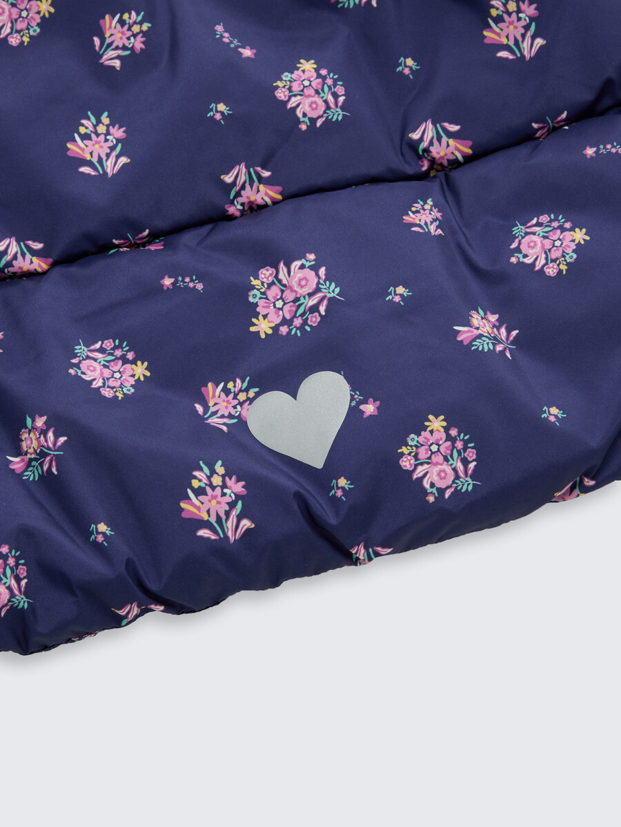 steppjacke mit allover-print