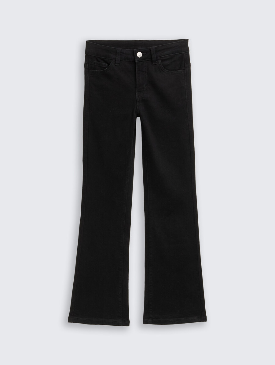 ausgestellte jeans mit stretchanteil