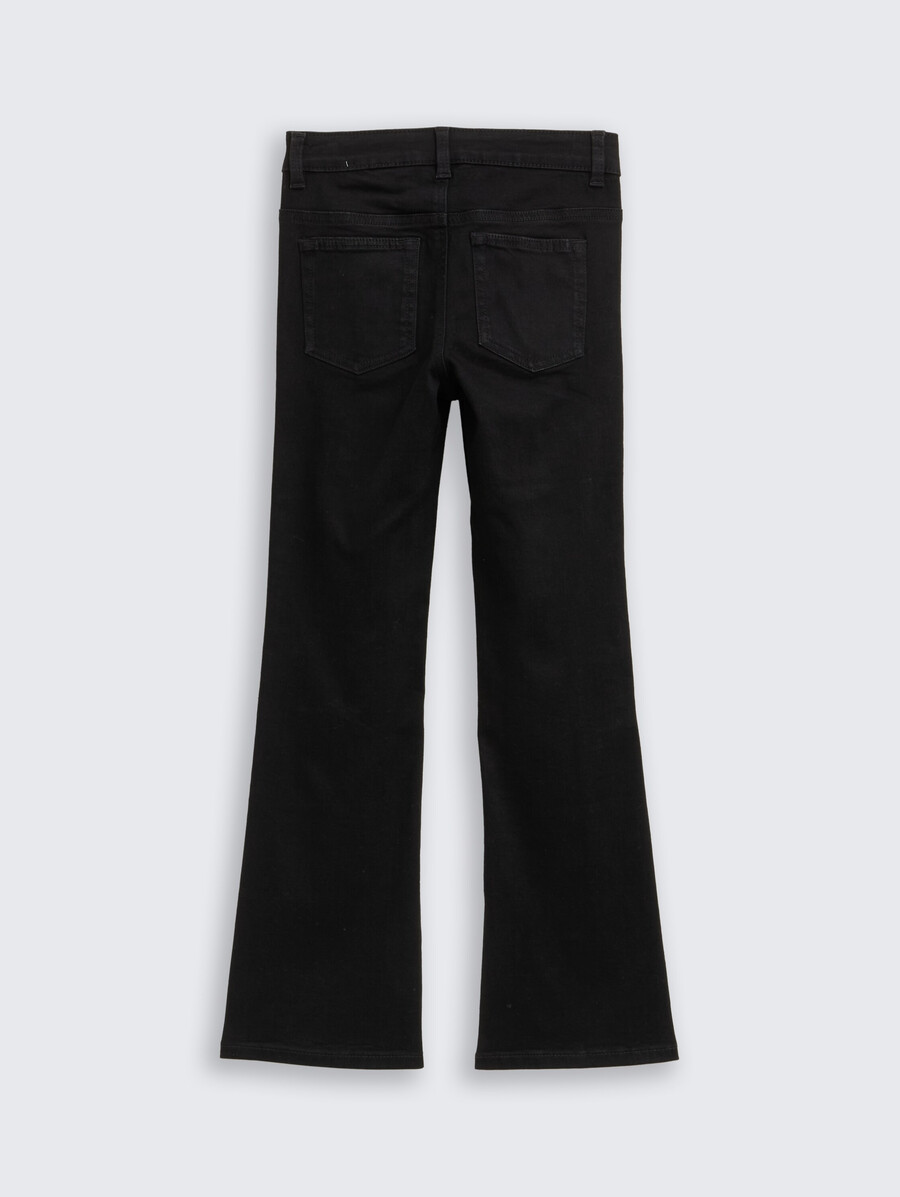 ausgestellte jeans mit stretchanteil
