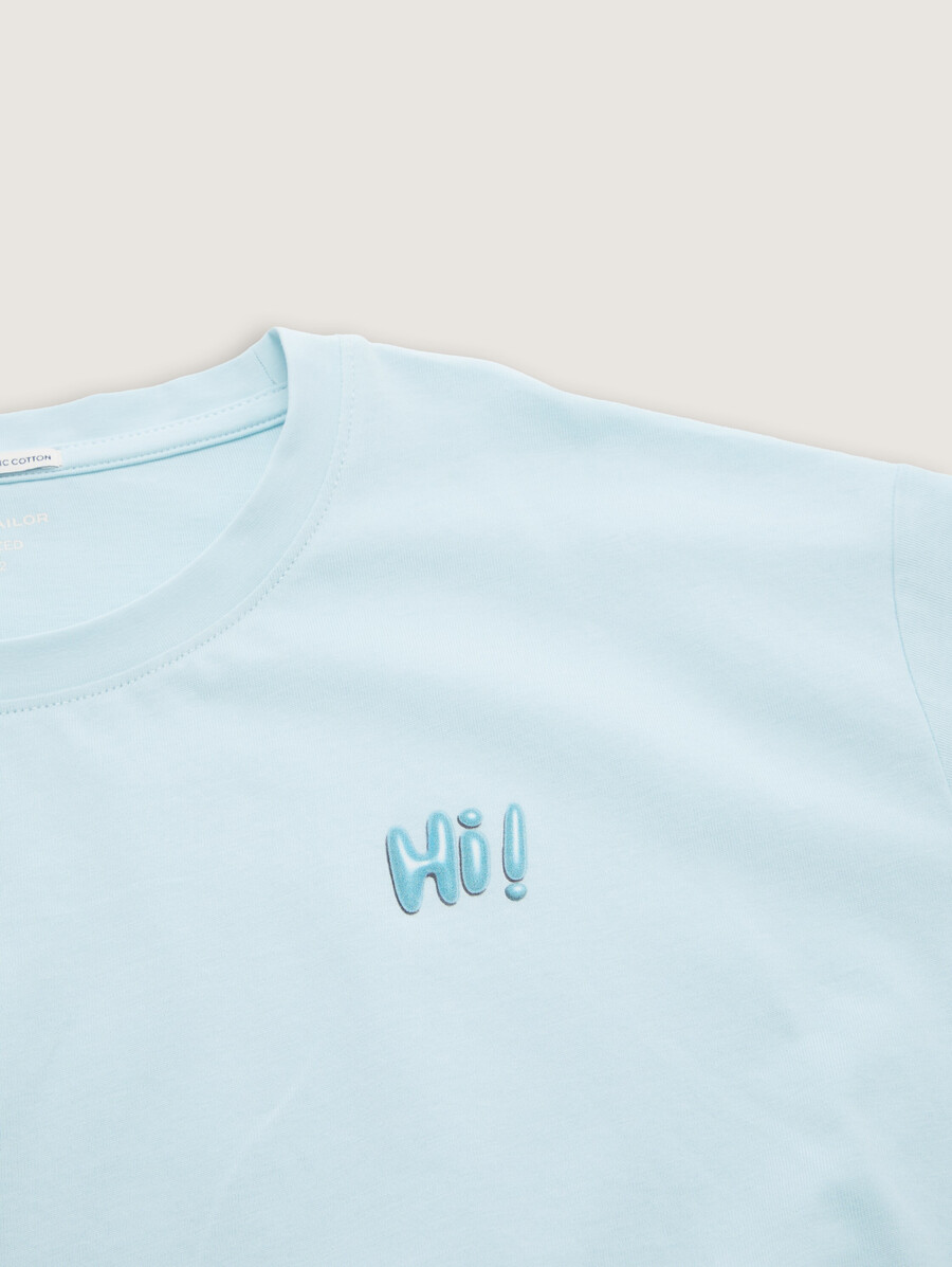 kurzes t-shirt mit kordelzug