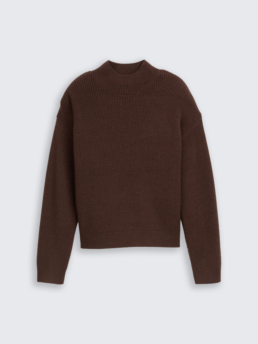 strickpullover mit stehkragen