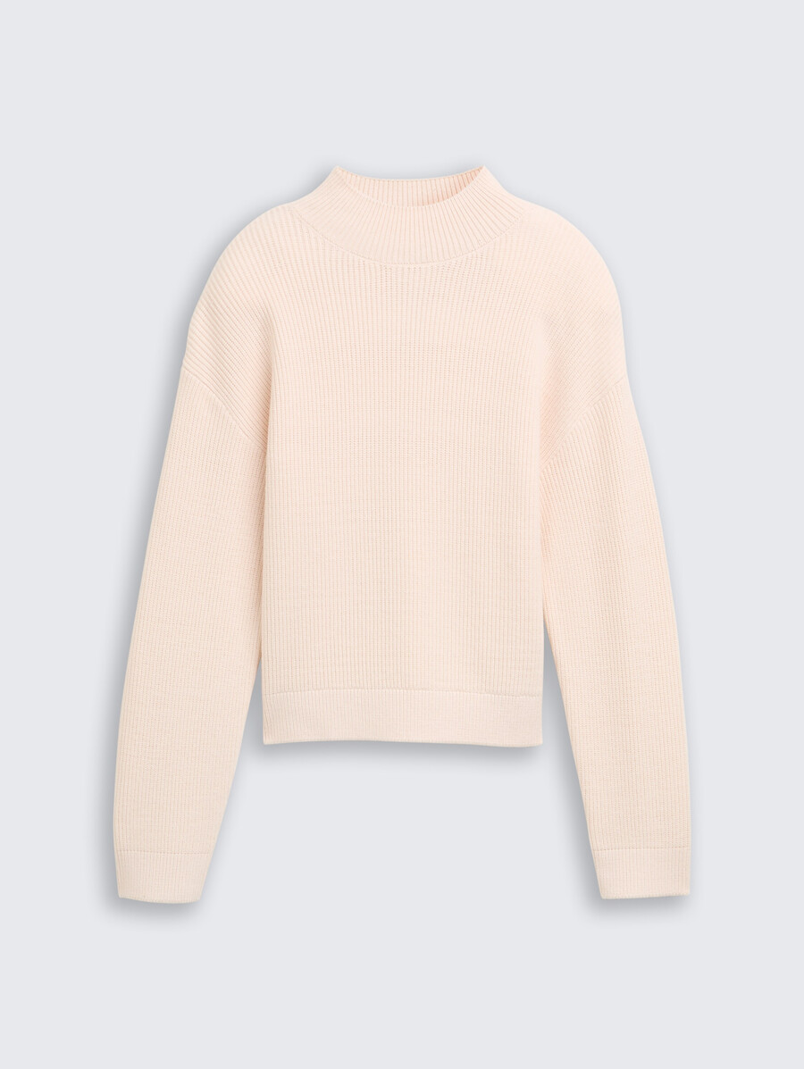 strickpullover mit stehkragen