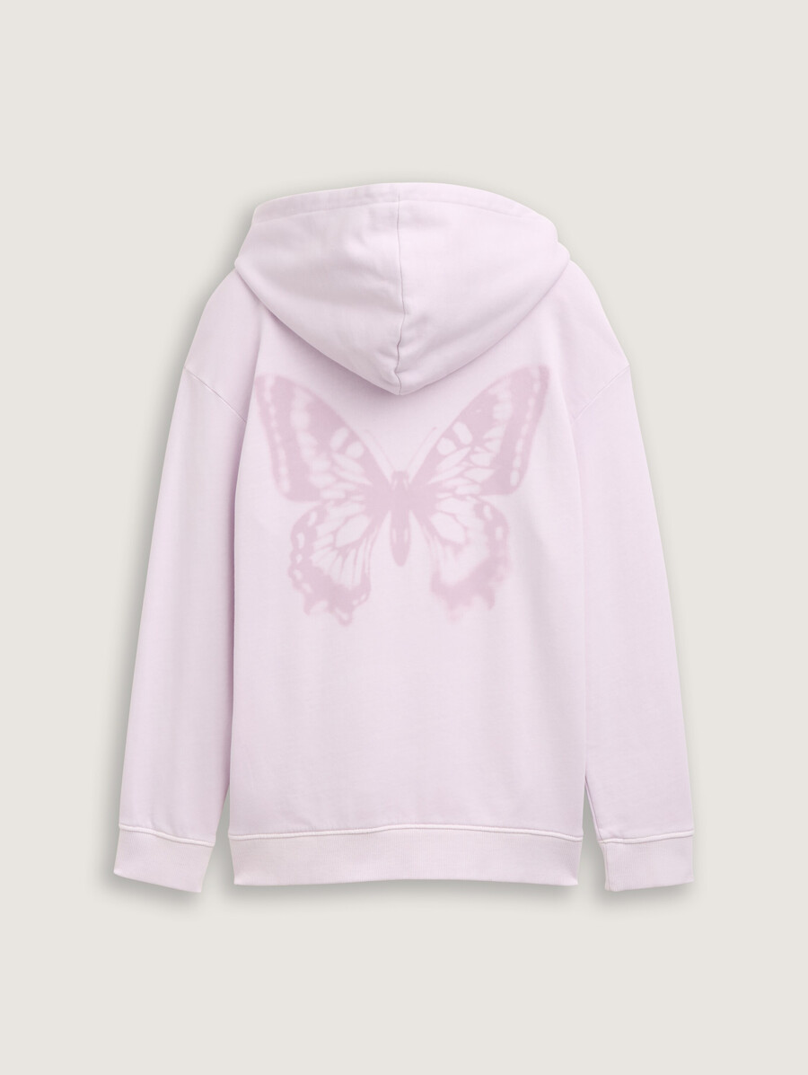 oversize-hoodie mit rückendruck