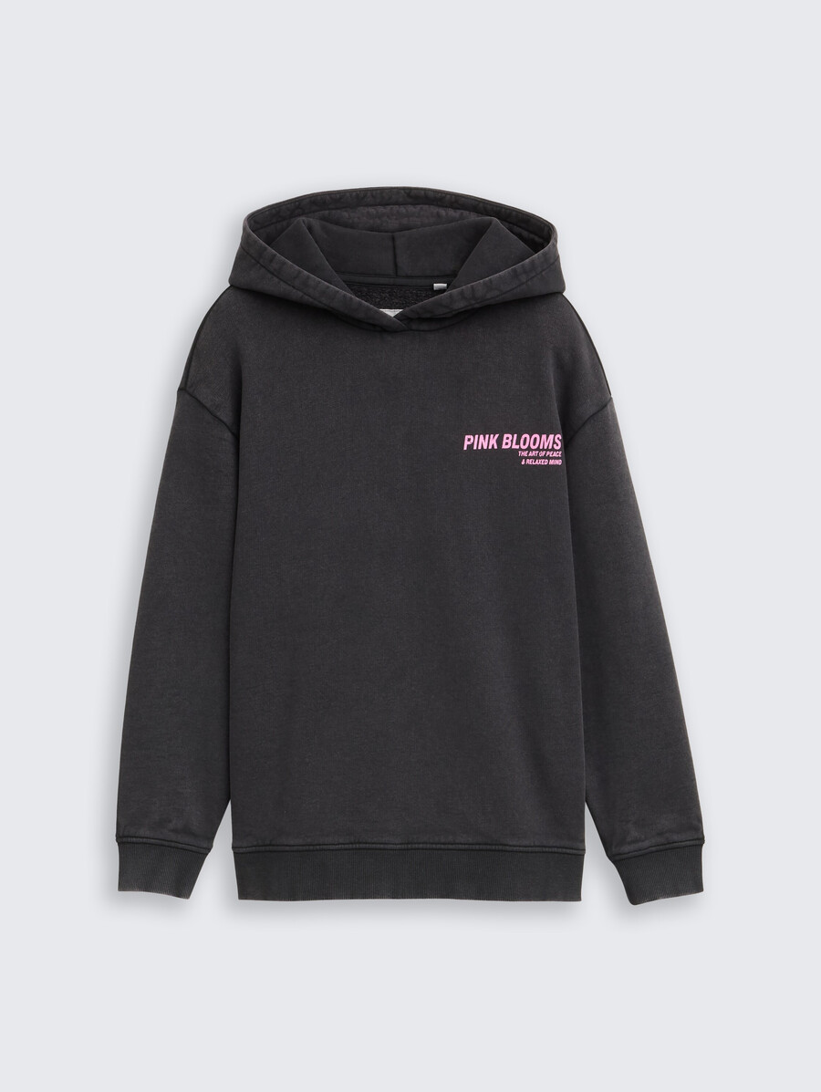 oversize-hoodie mit rückendruck