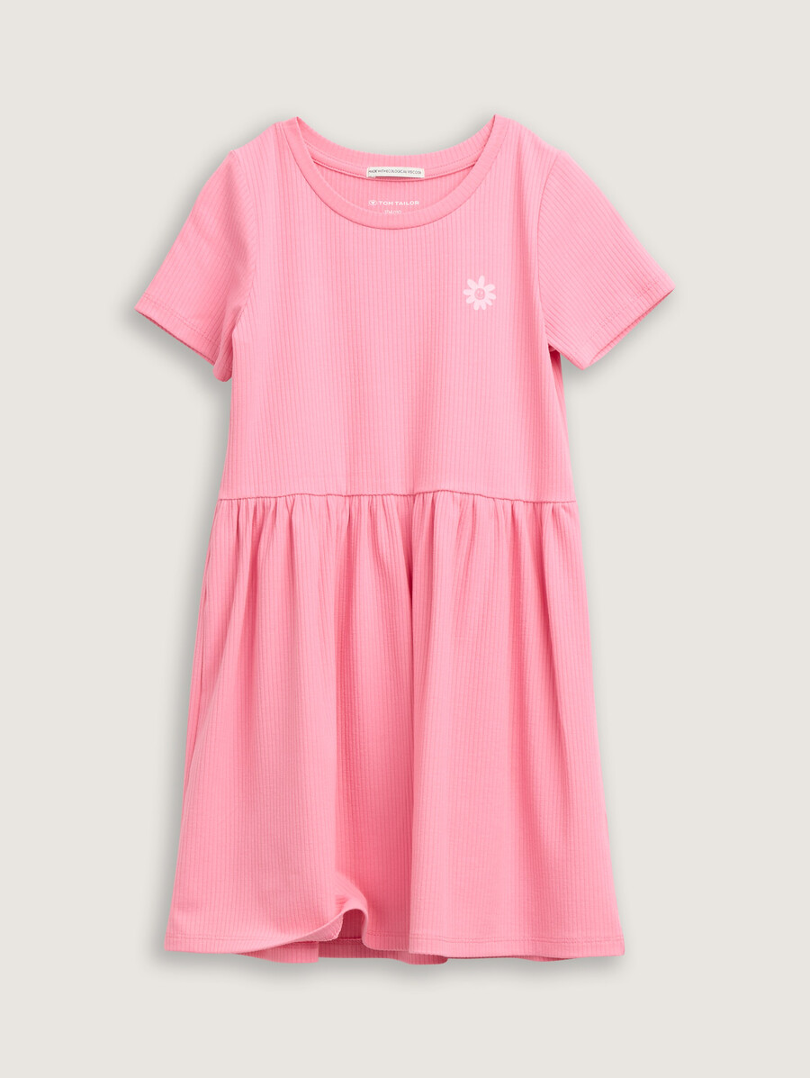 minikleid mit rippstruktur