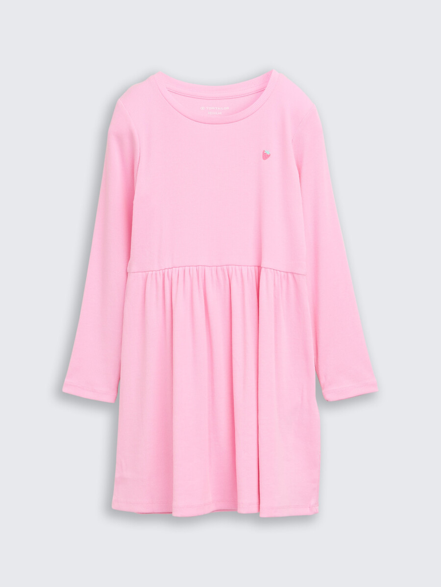 minikleid mit rippstruktur