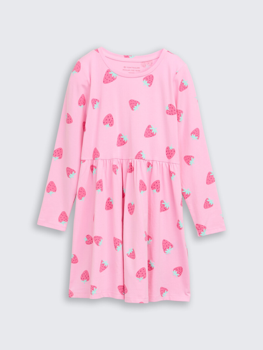 mini-jerseykleid mit allover-print