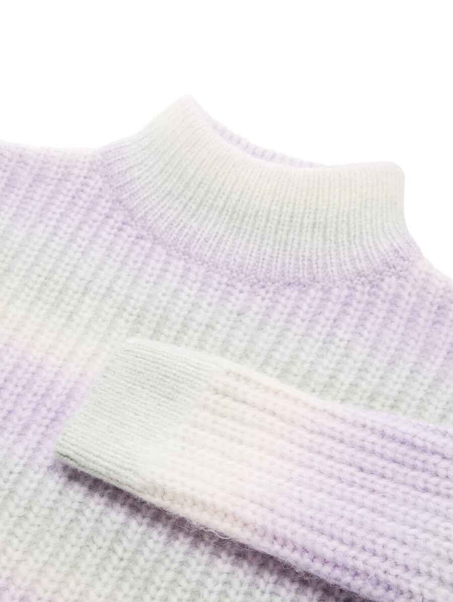 kurzer strickpullover mit farbverlauf