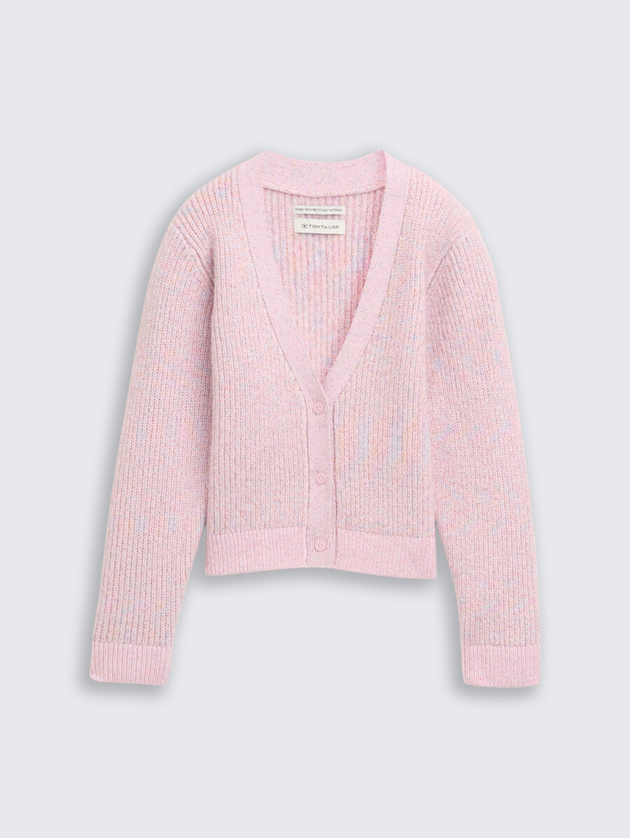 strickjacke mit leichten ballonärmeln