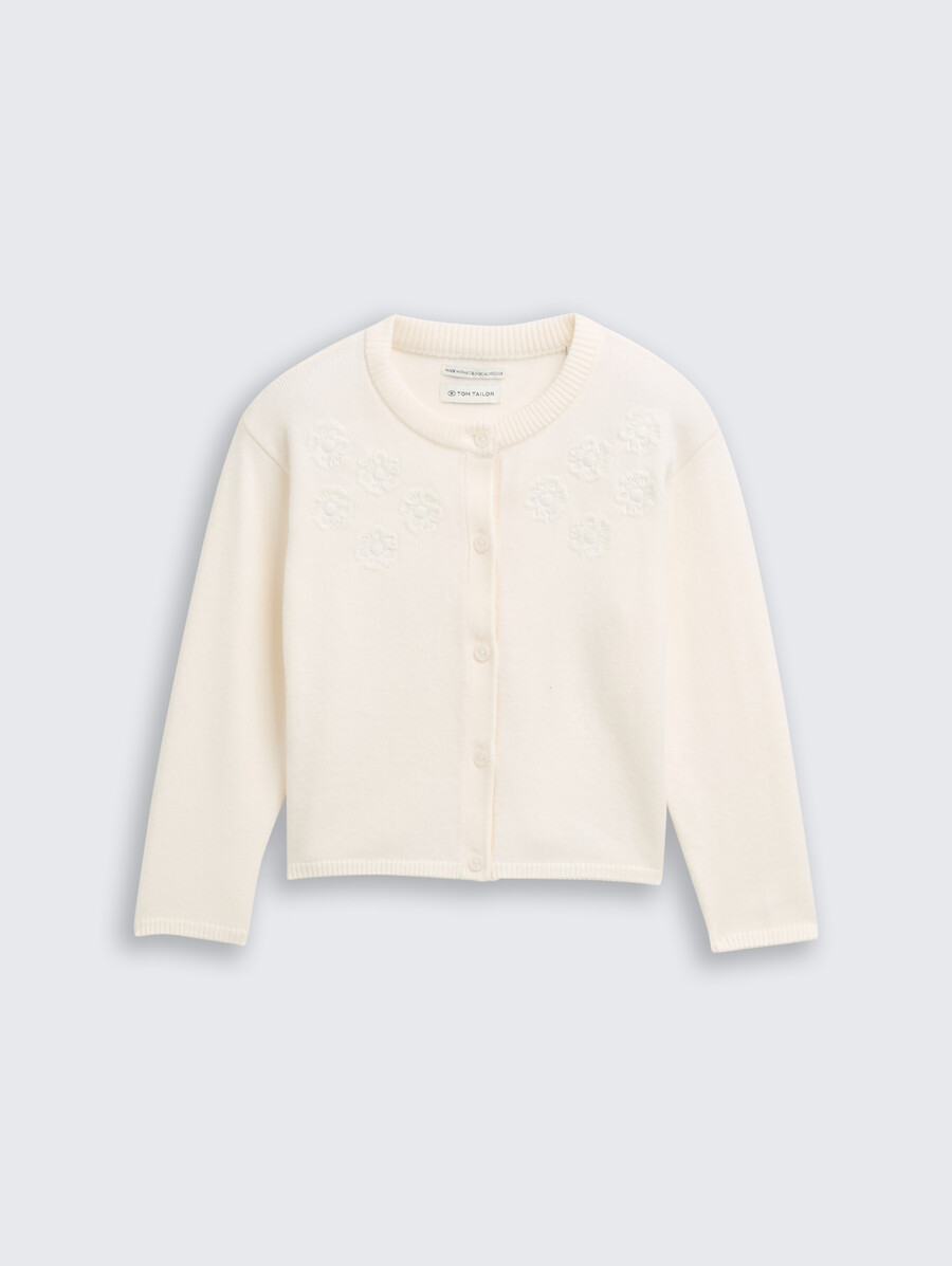 strickjacke mit stickerei