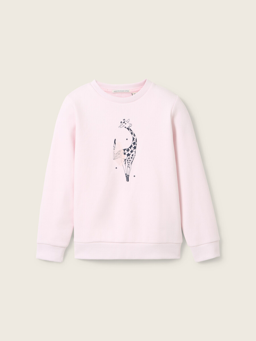 sweatshirt mit motivdruck
