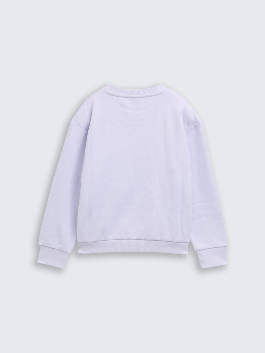 kurzes sweatshirt mit wendbaren pailletten