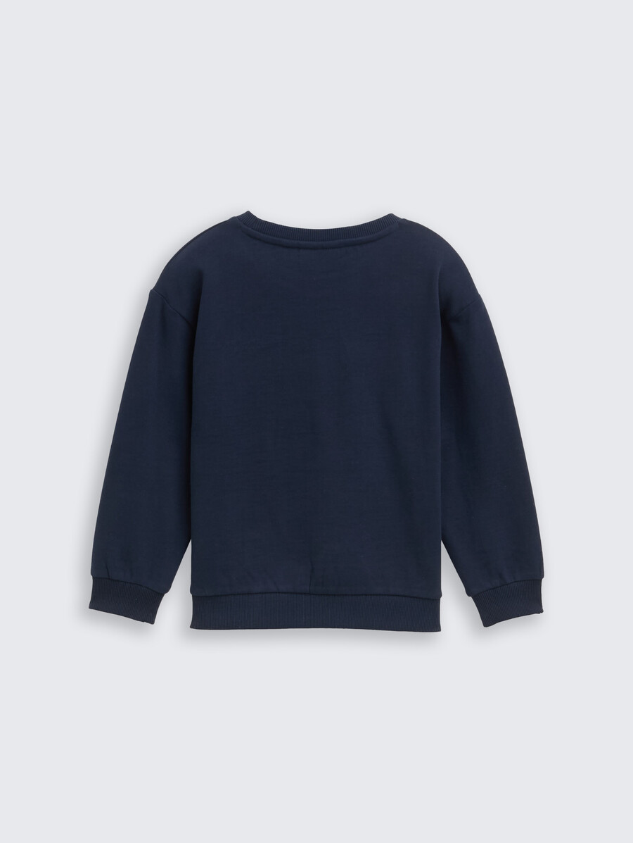 oversize-sweatshirt mit glitzerdruck